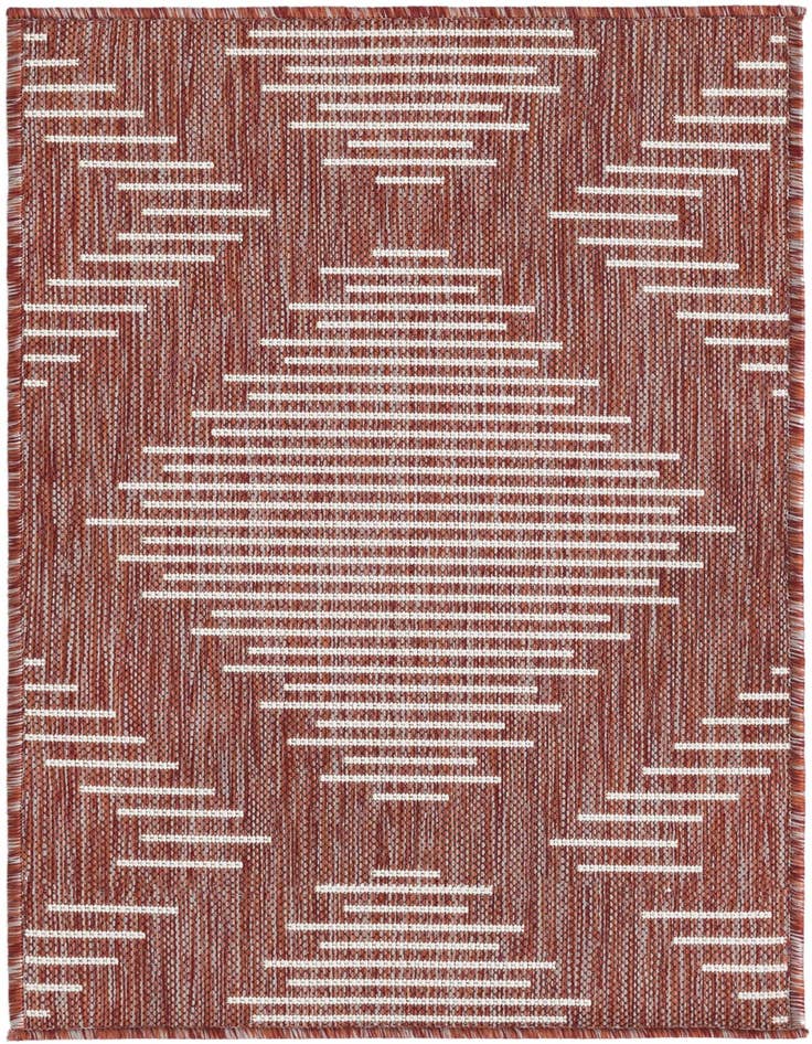 Detail image of 2' x 3' Easy-Clean Modern Indoor / Outdoor Rug