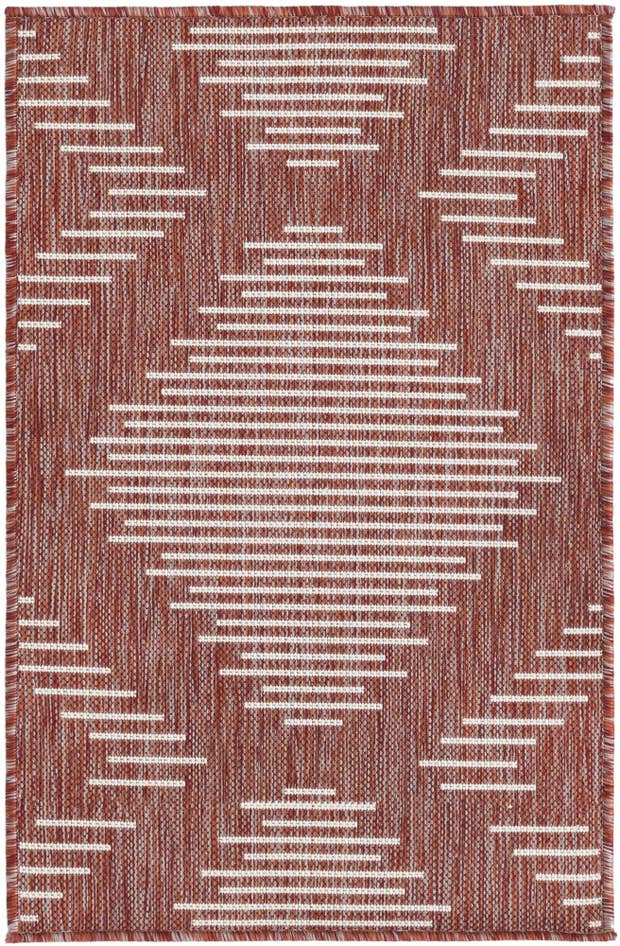 Detail image of 2' x 3' Easy-Clean Modern Indoor / Outdoor Rug