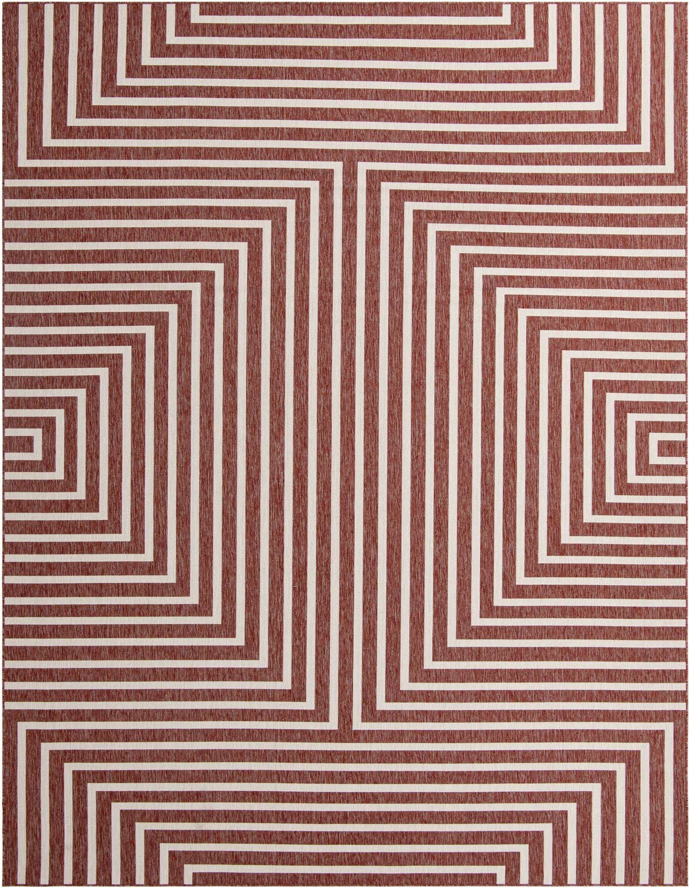 10' x 14' Easy-Clean Modern Indoor / Outdoor Rug