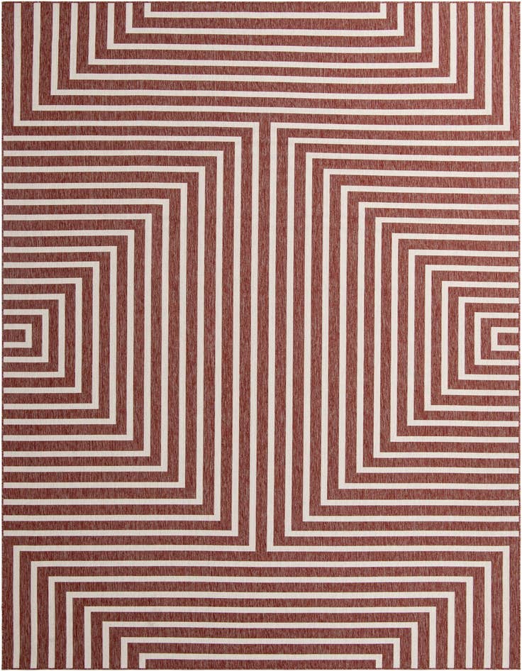 Detail image of 10' x 14' Easy-Clean Modern Indoor / Outdoor Rug