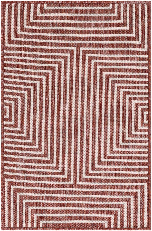 Detail image of 2' x 3' Easy-Clean Modern Indoor / Outdoor Rug