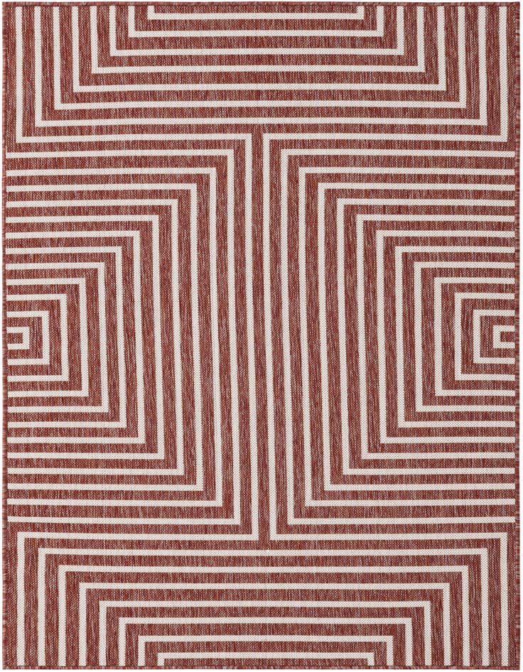 Detail image of 4' x 6' Easy-Clean Modern Indoor / Outdoor Rug