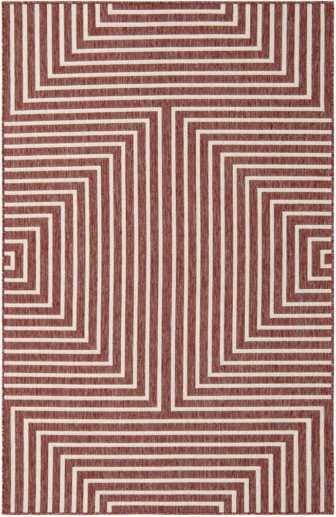 5' 3 x 8' Easy-Clean Modern Indoor / Outdoor Rug