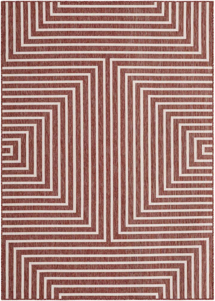 6' x 9' Easy-Clean Modern Indoor / Outdoor Rug