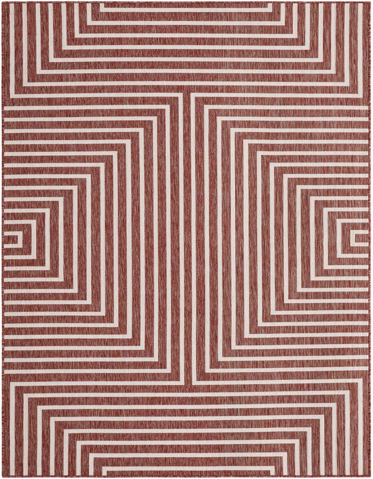Detail image of 6' x 9' Easy-Clean Modern Indoor / Outdoor Rug