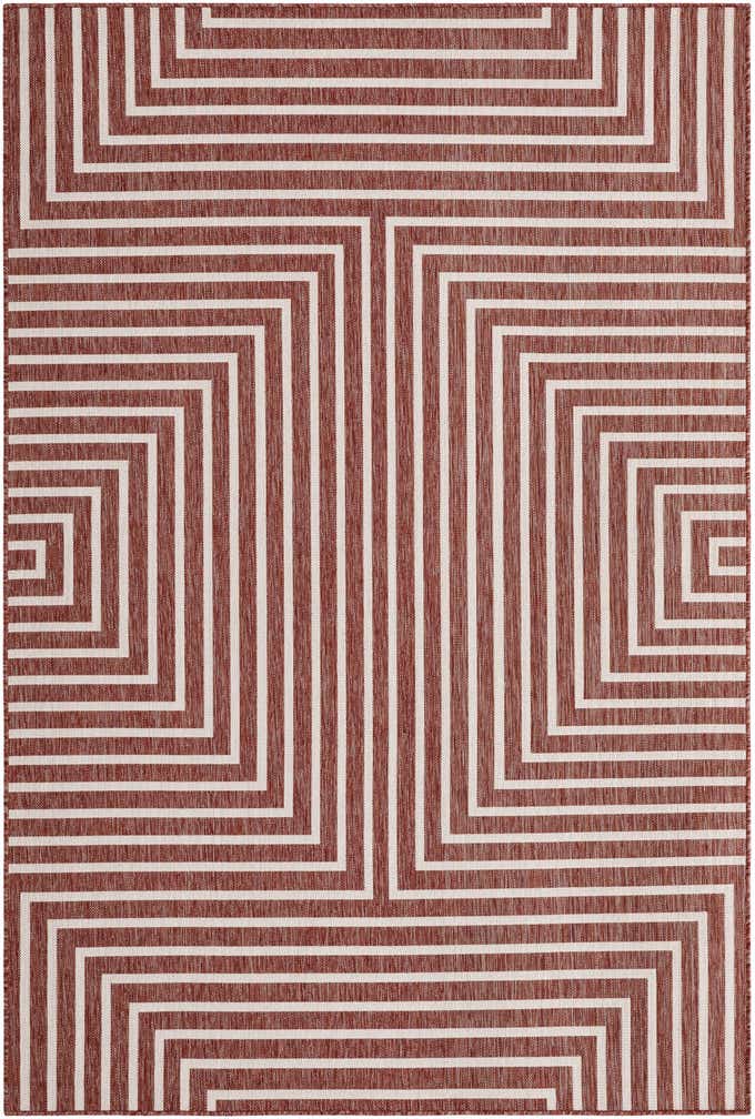 6' x 9' Easy-Clean Modern Indoor / Outdoor Rug