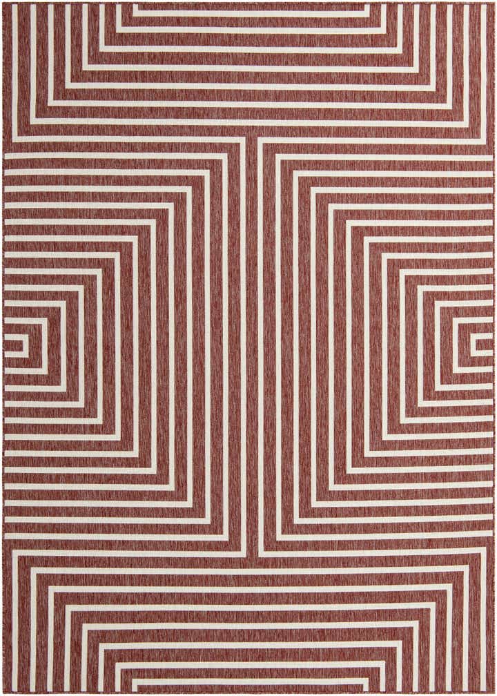 7' 10 x 10' Easy-Clean Modern Indoor / Outdoor Rug
