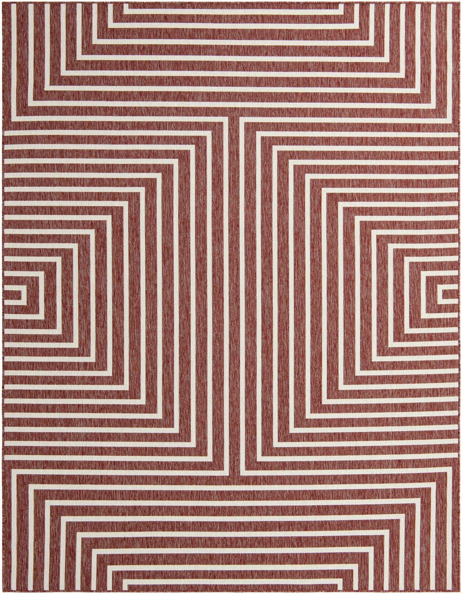 7' 10 x 10' Easy-Clean Modern Indoor / Outdoor Rug
