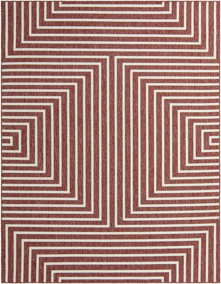 7' 10 x 10' Easy-Clean Modern Indoor / Outdoor Rug