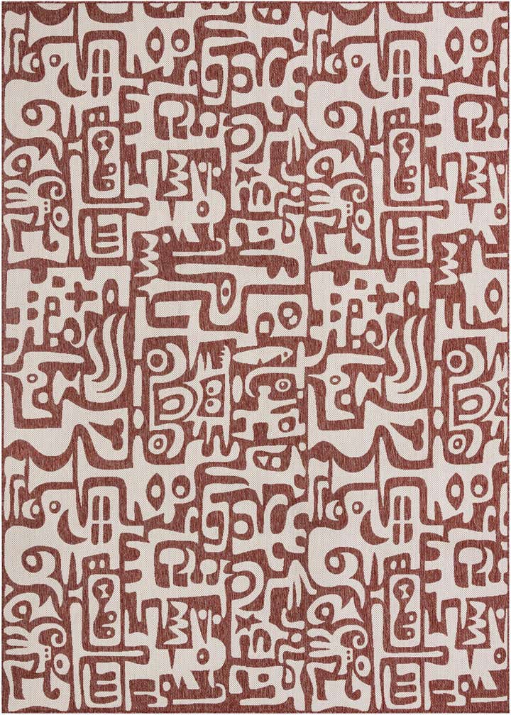 10' x 14' Easy-Clean Modern Indoor / Outdoor Rug