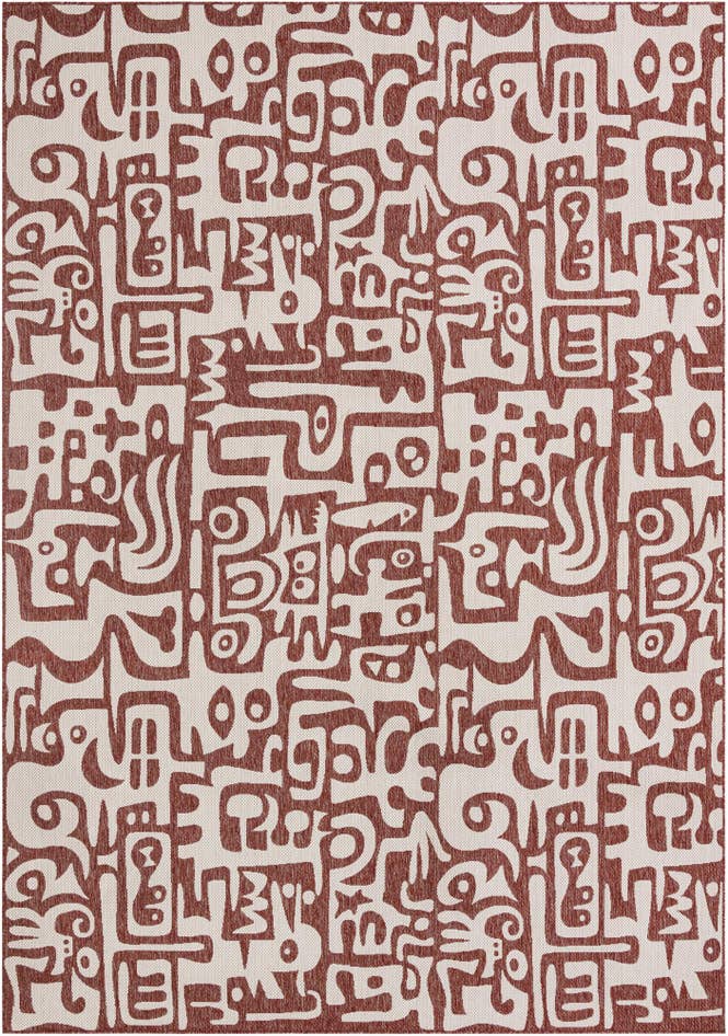 Detail image of 10' x 14' Easy-Clean Modern Indoor / Outdoor Rug
