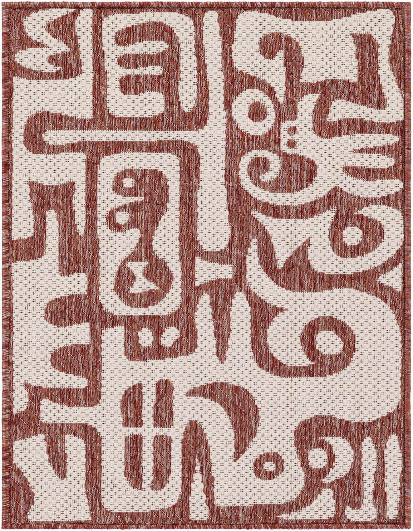 2' x 3' Easy-Clean Modern Indoor / Outdoor Rug