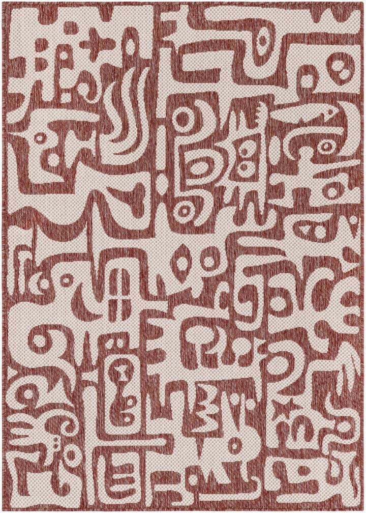 4' x 6' Easy-Clean Modern Indoor / Outdoor Rug