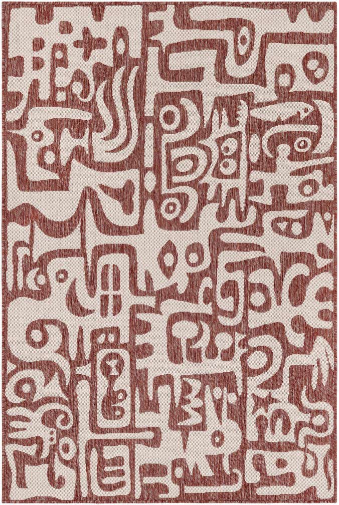 4' x 6' Easy-Clean Modern Indoor / Outdoor Rug