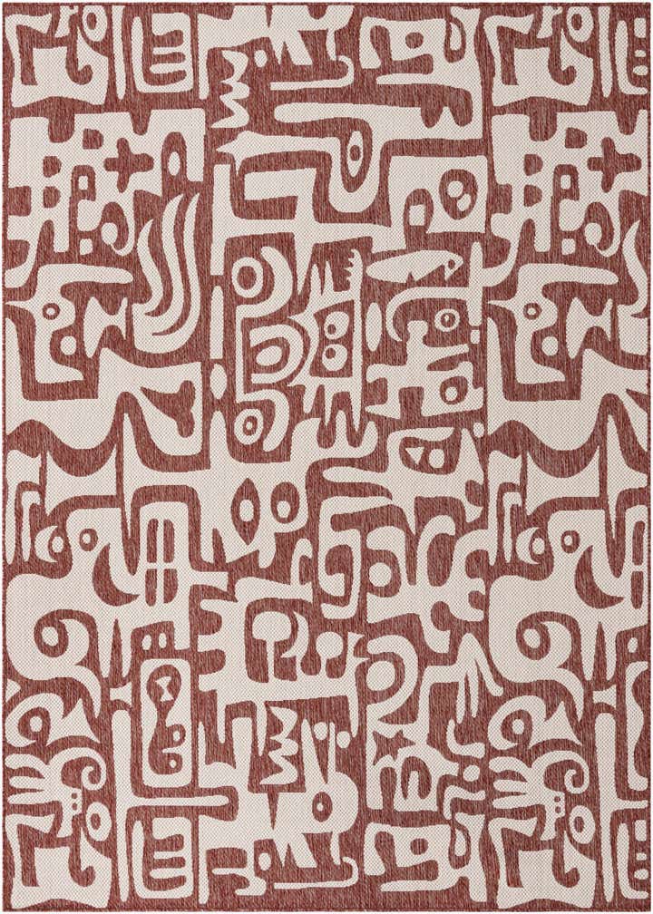 7' 10 x 10' Easy-Clean Modern Indoor / Outdoor Rug