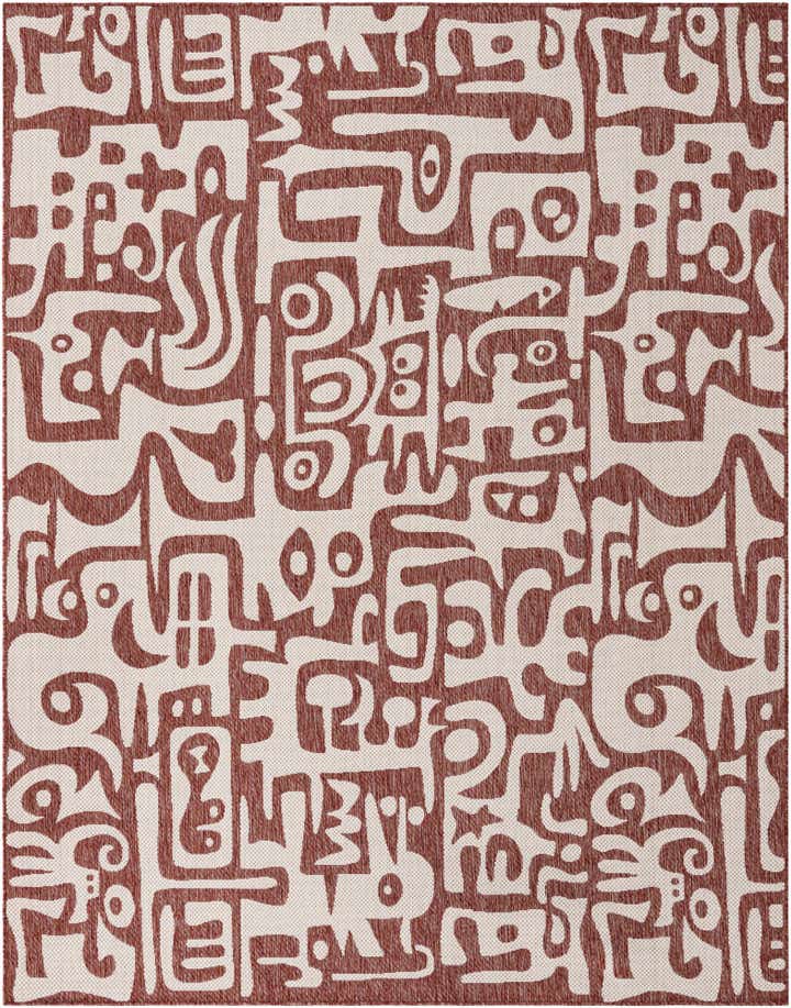 7' 10 x 10' Easy-Clean Modern Indoor / Outdoor Rug
