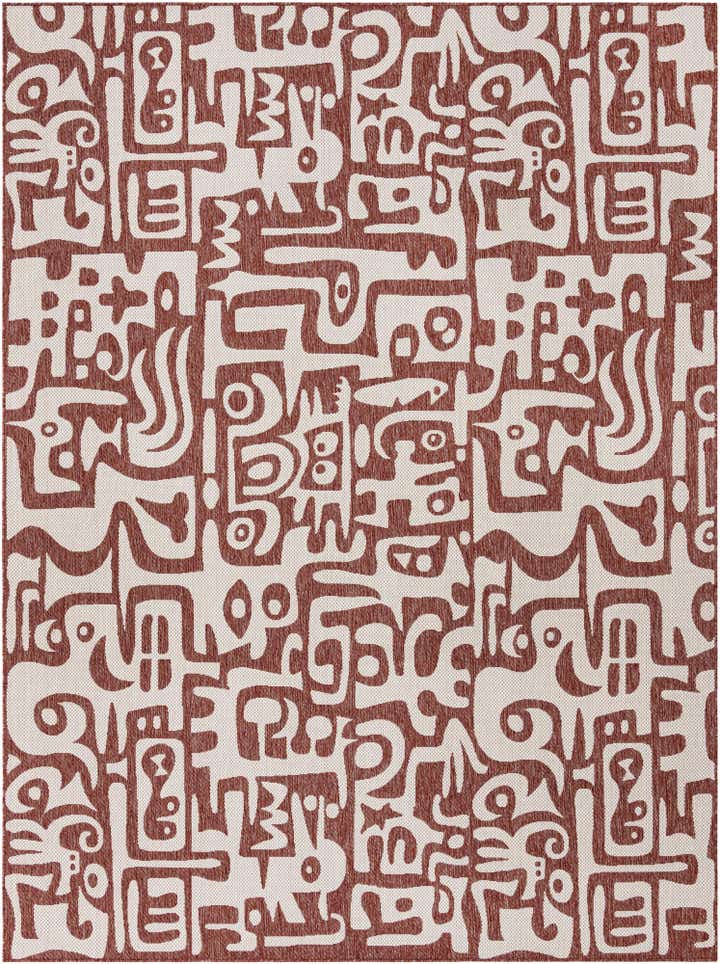 9' x 12' Easy-Clean Modern Indoor / Outdoor Rug
