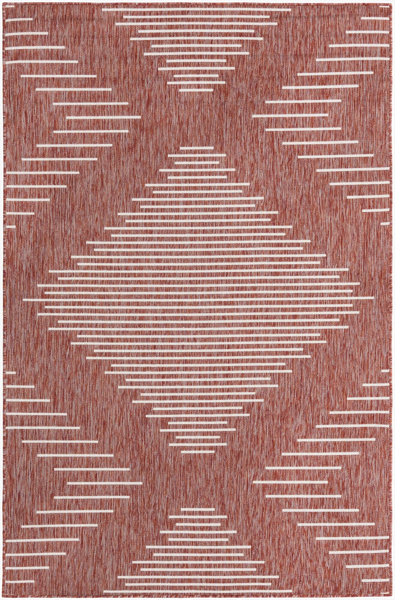5' 3 x 8'  Washable Modern Indoor / Outdoor Rug