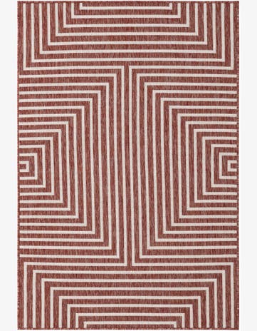 4' x 6' Easy-Clean Modern Indoor / Outdoor Rug