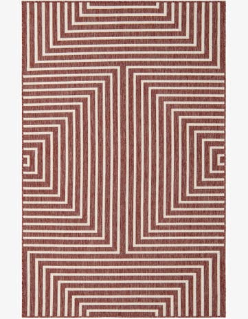 5' 3 x 8' Easy-Clean Modern Indoor / Outdoor Rug