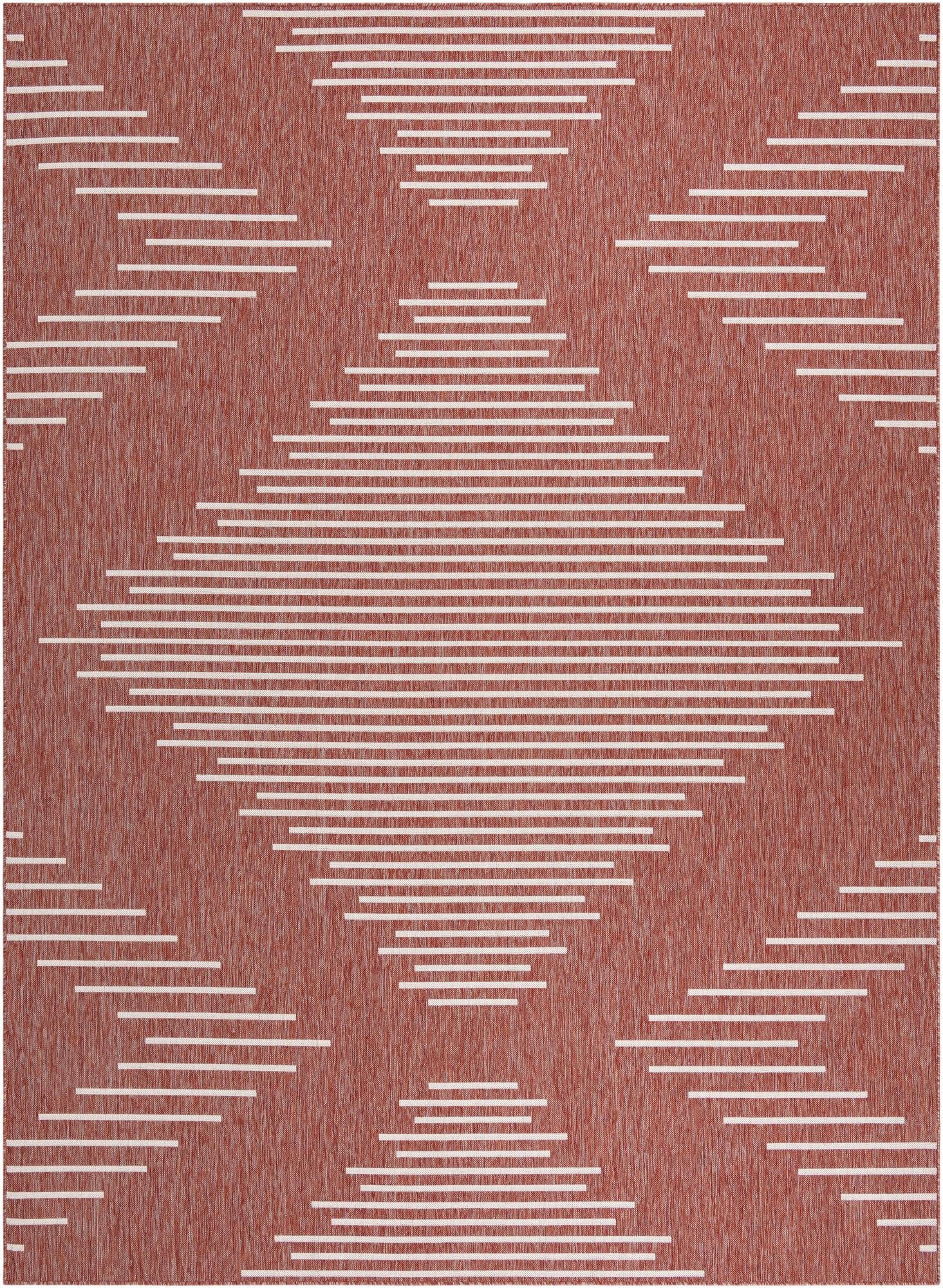 10' x 13'  Washable Modern Indoor / Outdoor Rug