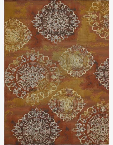 8' x 11' 4 Easy-Clean Modern Indoor / Outdoor Rug