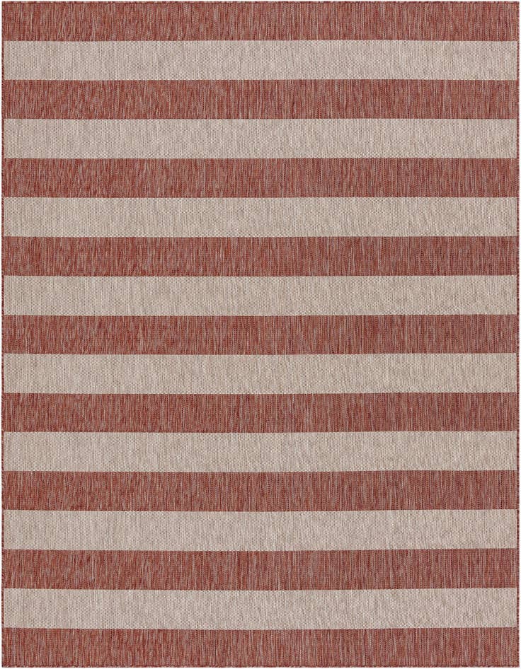 Detail image of 7' 10 x 11' Easy-Clean Ribbon Indoor / Outdoor Rug