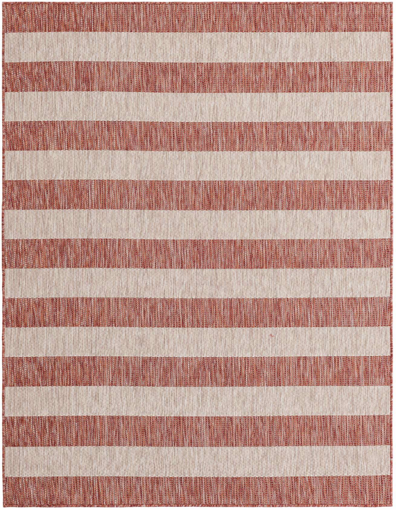 5' 3 x 8' Easy-Clean Ribbon Indoor / Outdoor Rug
