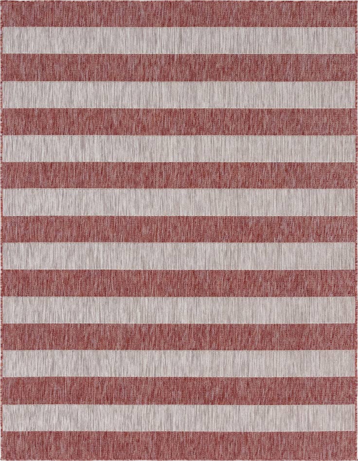 Detail image of 4' x 6' Easy-Clean Ribbon Indoor / Outdoor Rug