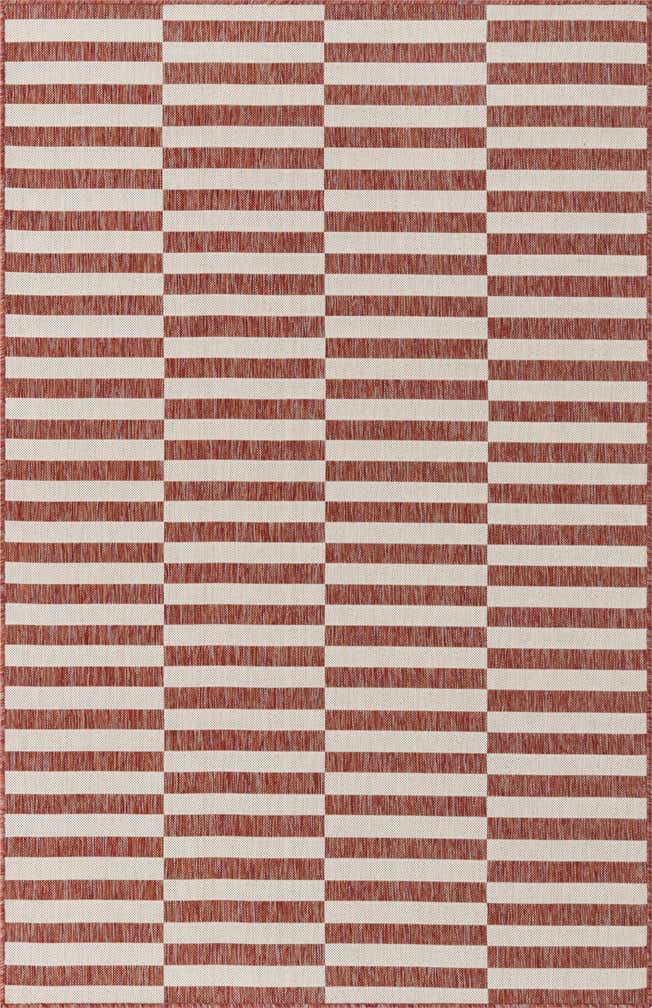 5' 3 x 8' Easy-Clean Ribbon Indoor / Outdoor Rug
