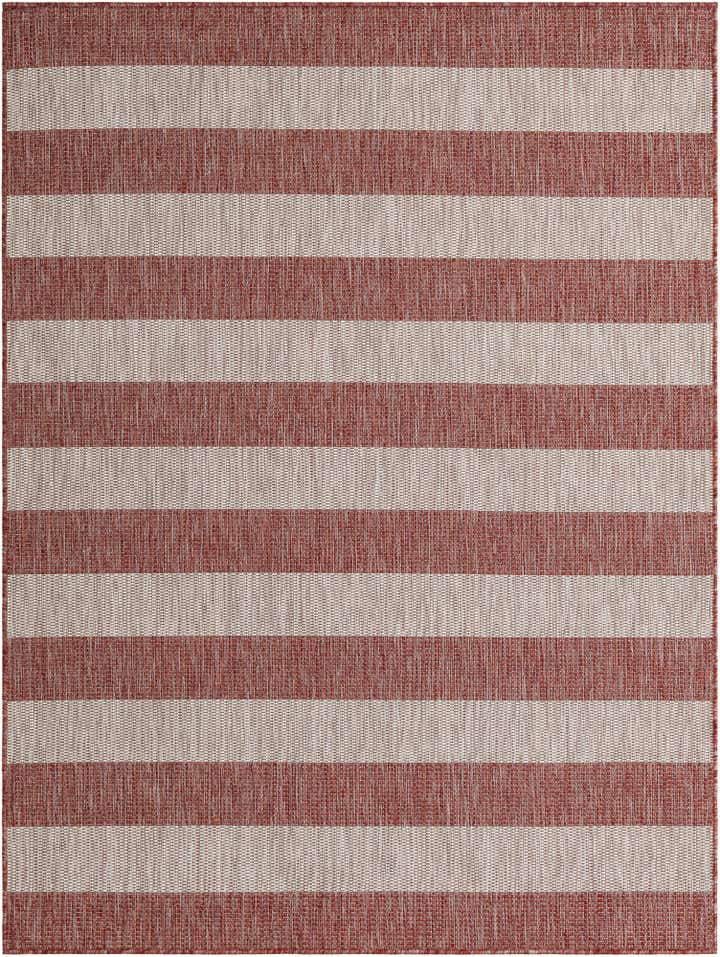 5' 3 x 7' Easy-Clean Ribbon Indoor / Outdoor Rug