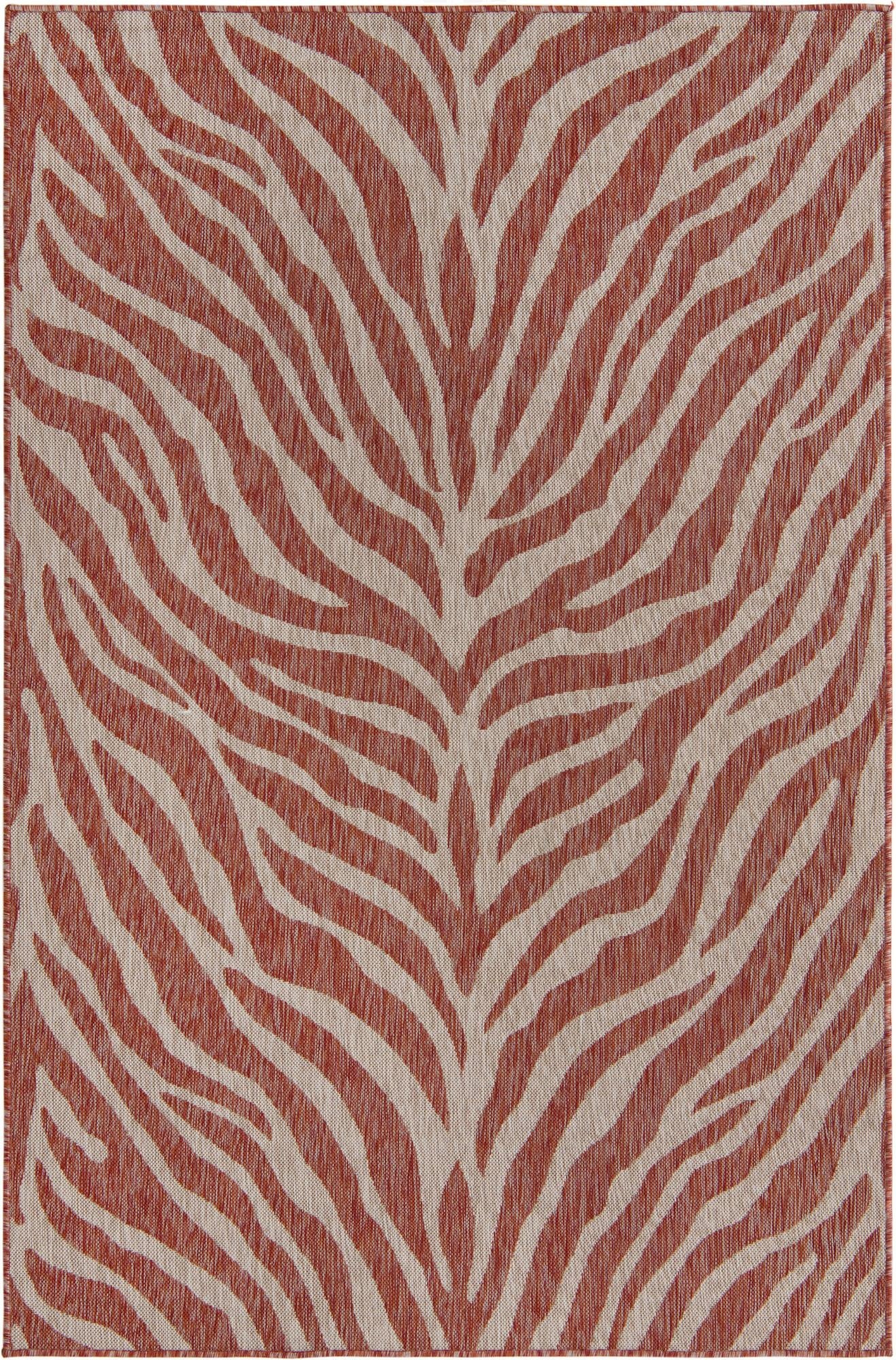 5' 3 x 8'  Washable Safari Indoor / Outdoor Rug