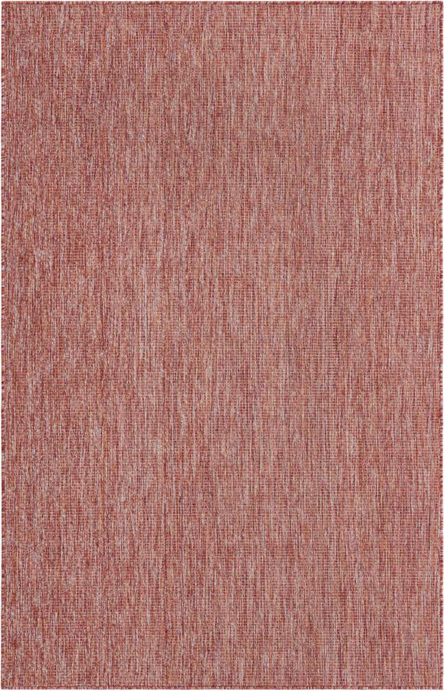 5' 3 x 8' Easy-Clean Solid Indoor / Outdoor Rug