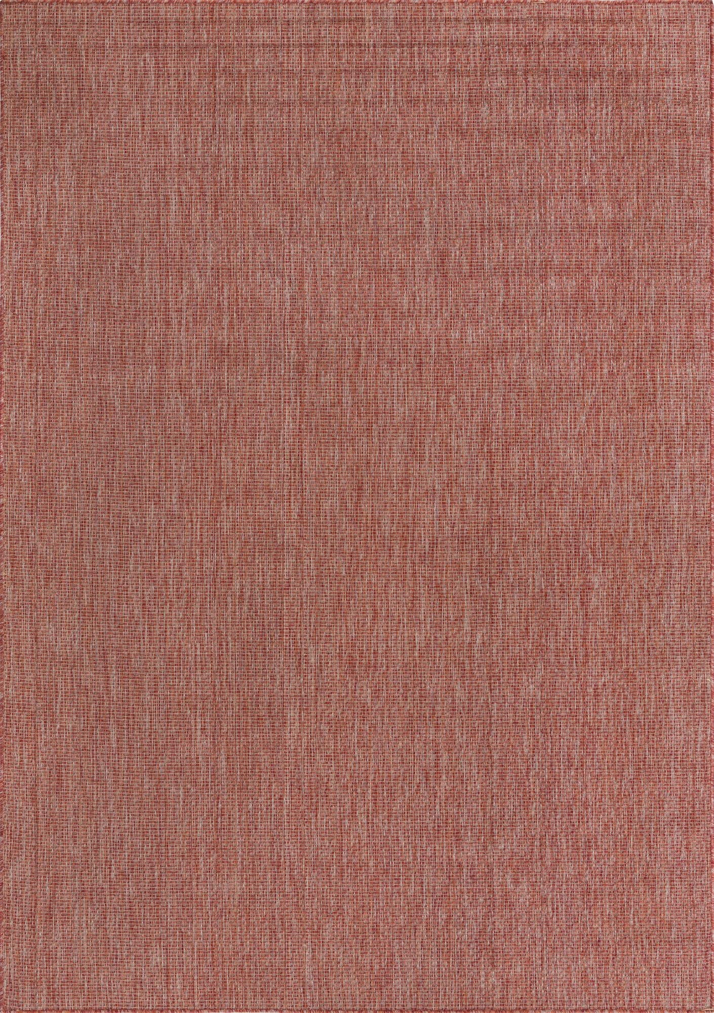 Primary image 7' x 10'  Washable Solid Indoor / Outdoor Rug