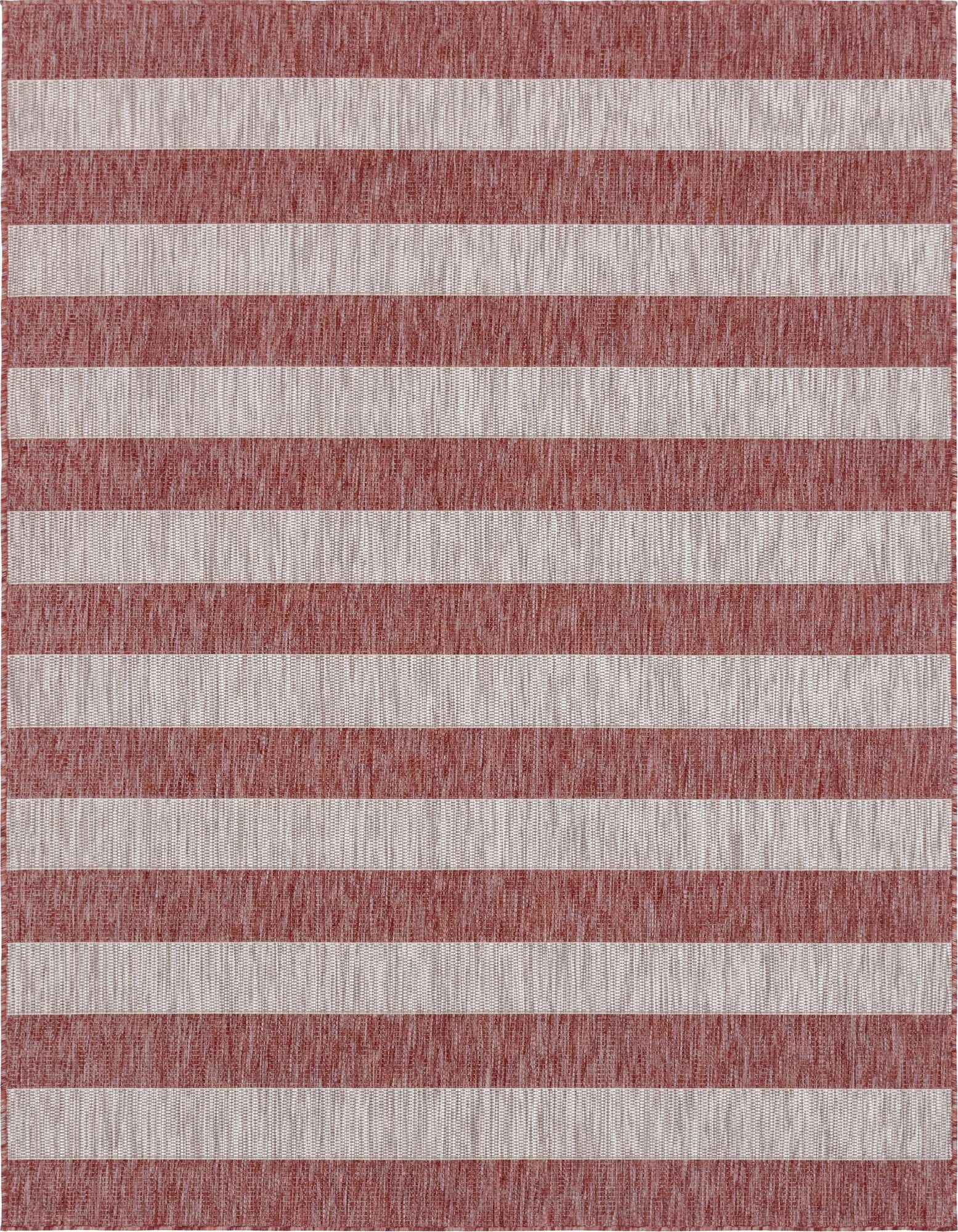 9' x 12' Easy-Clean Striped Indoor / Outdoor Rug