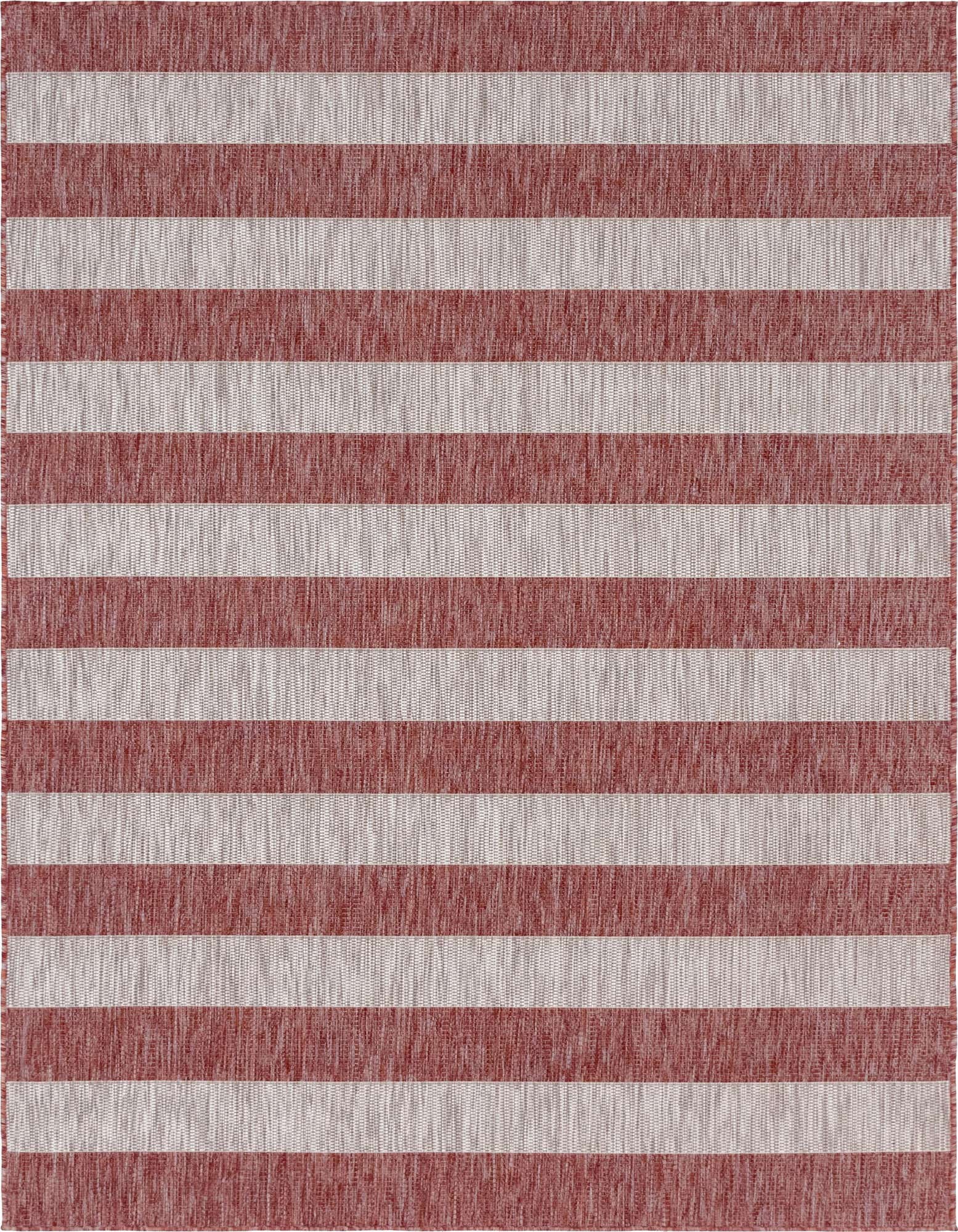 6' x 9' Easy-Clean Striped Indoor / Outdoor Rug