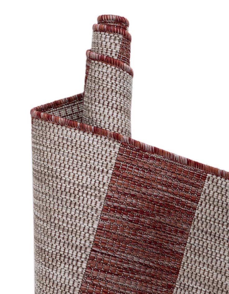 Detail image of 10' x 14'  Washable Striped Indoor / Outdoor Rug