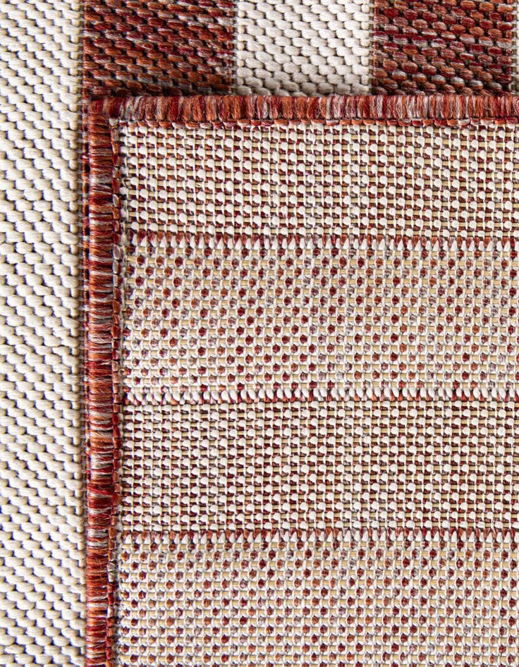 Detail image of 6' x 9'  Washable Striped Indoor / Outdoor Rug