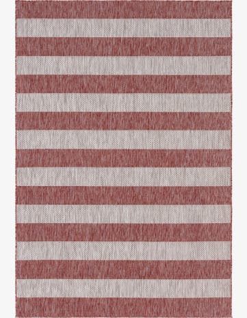4' x 6' Easy-Clean Striped Indoor / Outdoor Rug