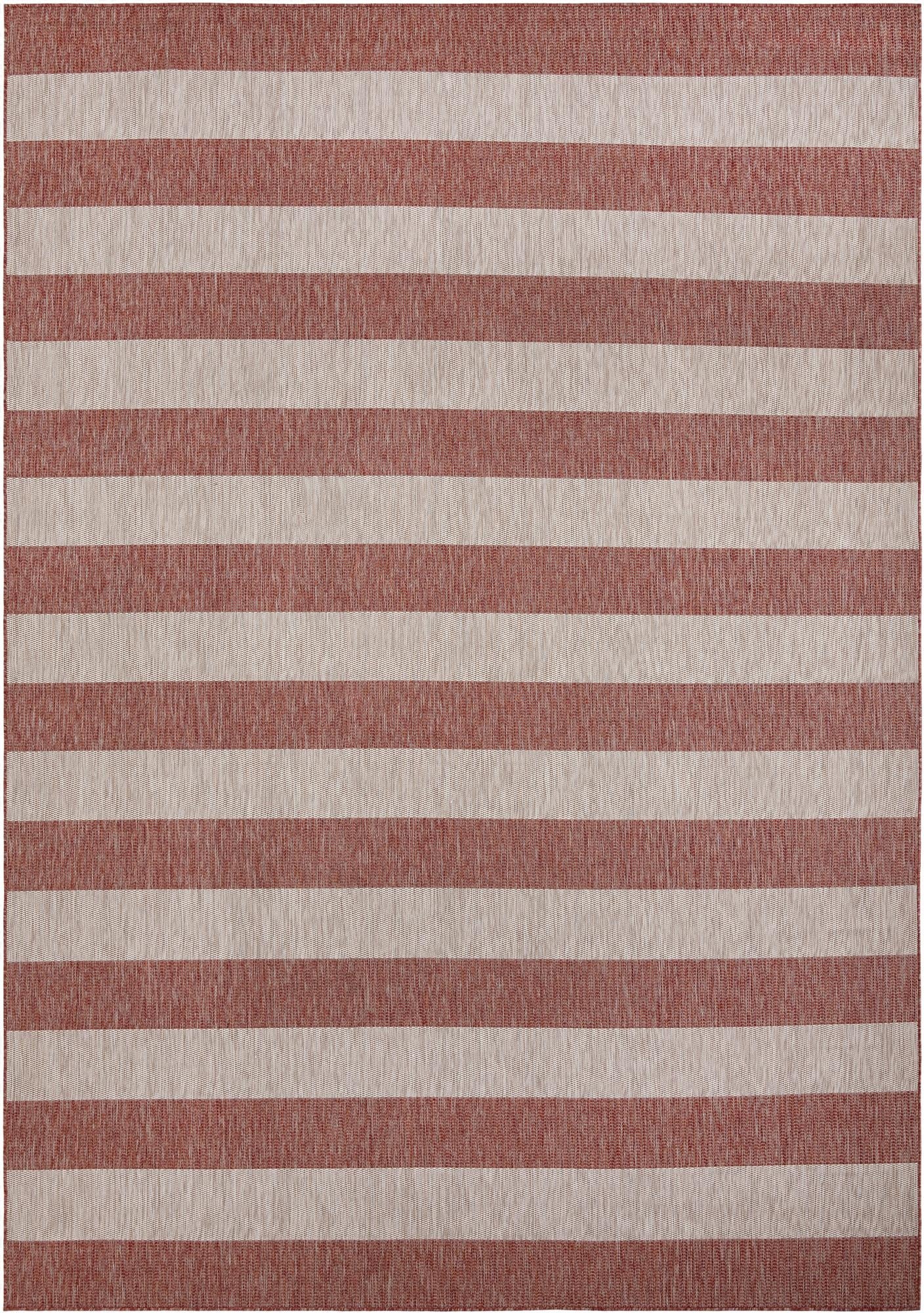 10' x 14'  Washable Striped Indoor / Outdoor Rug