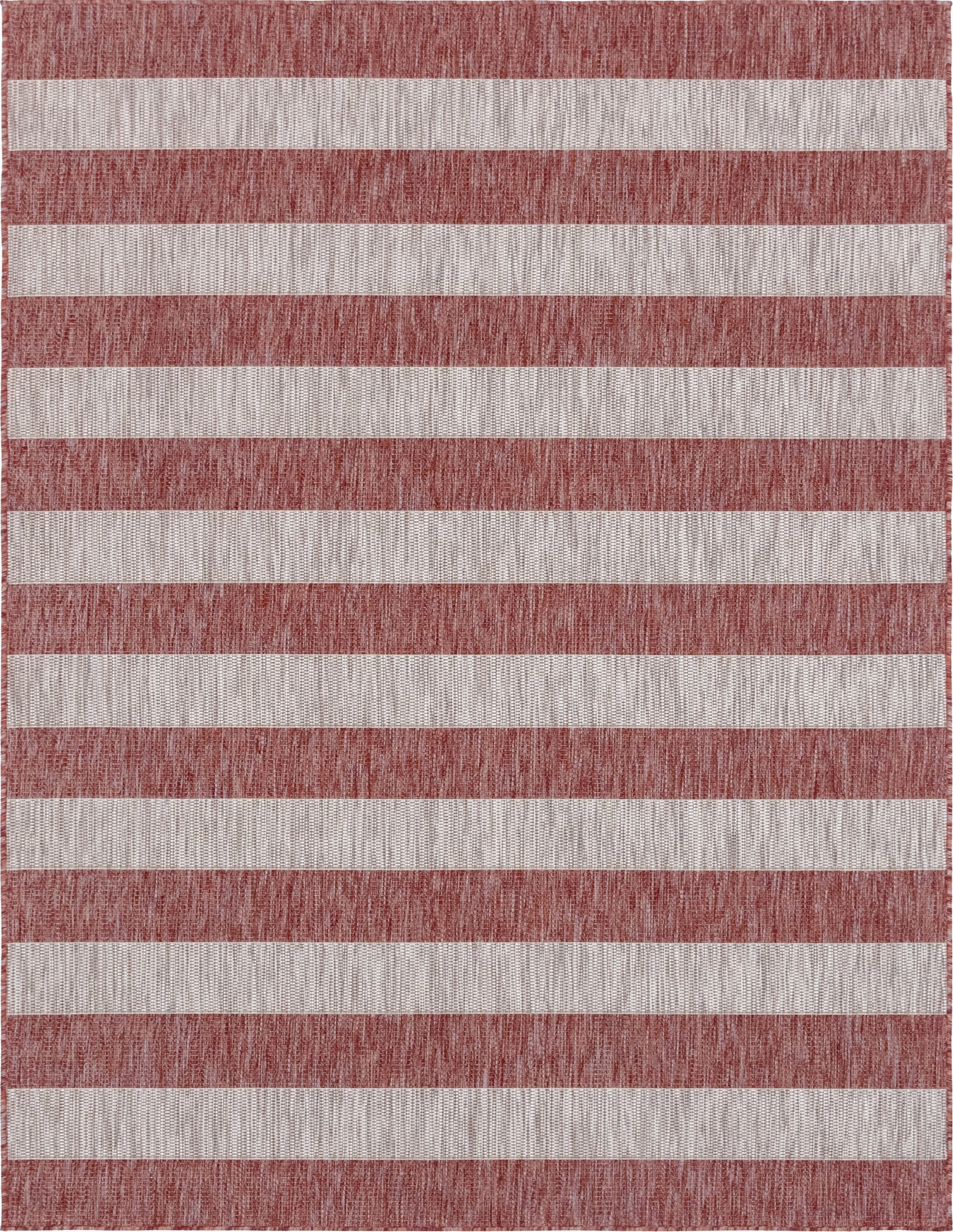 9' x 12'  Washable Striped Indoor / Outdoor Rug