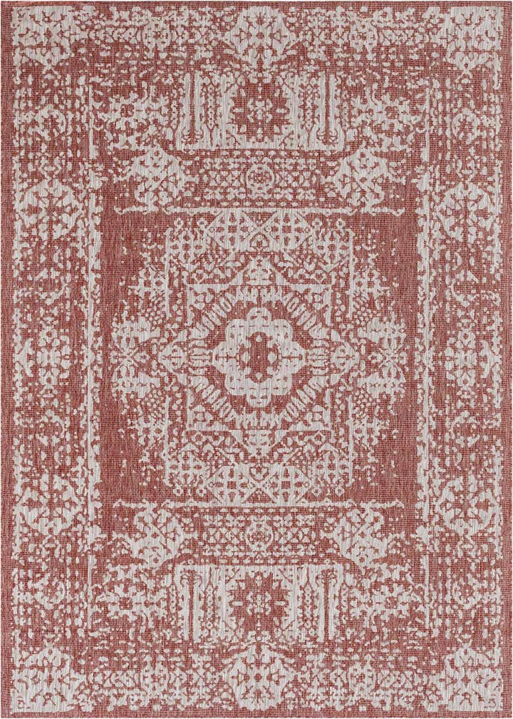 9' x 12' Easy-Clean Traditional Indoor / Outdoor Rug