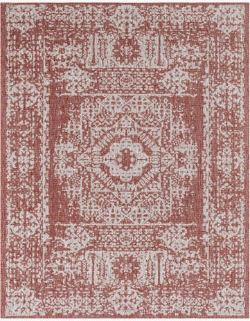 9' x 12' Easy-Clean Traditional Indoor / Outdoor Rug