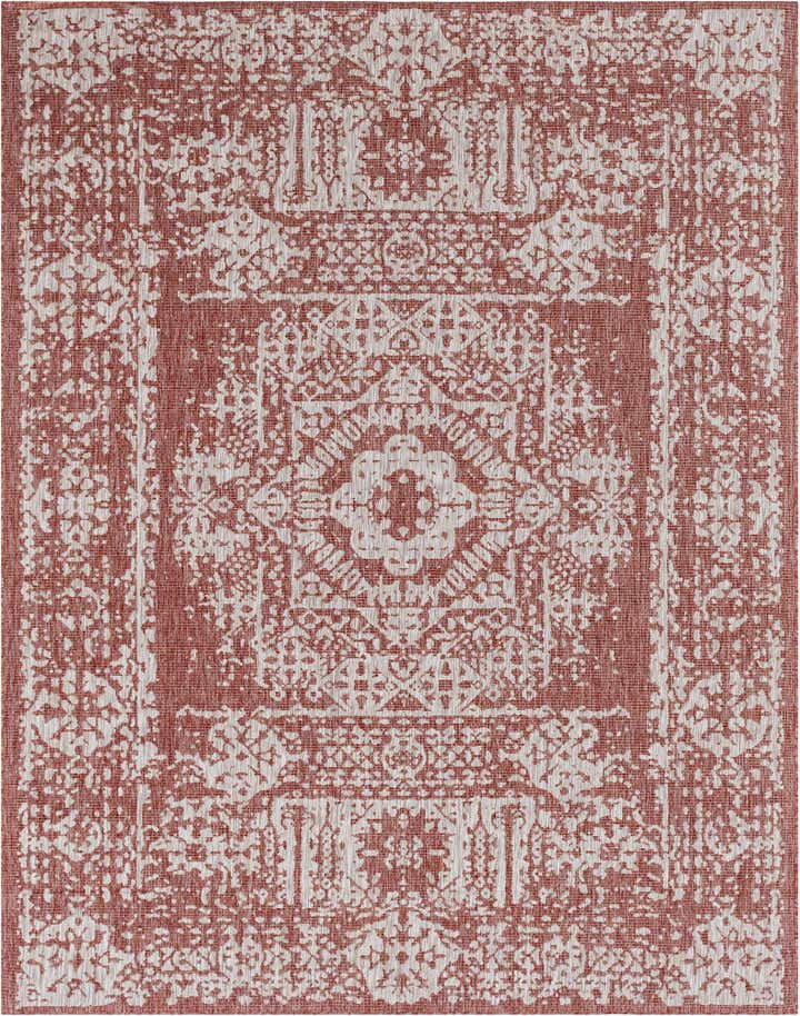9' x 12' Easy-Clean Traditional Indoor / Outdoor Rug
