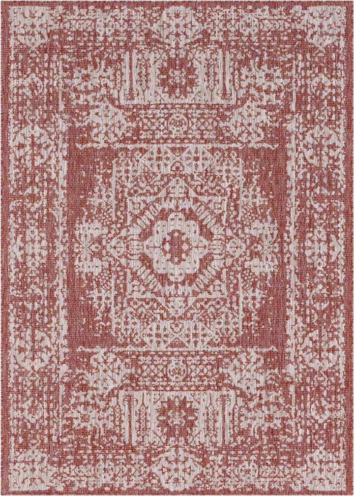 7' x 10' Easy-Clean Traditional Indoor / Outdoor Rug