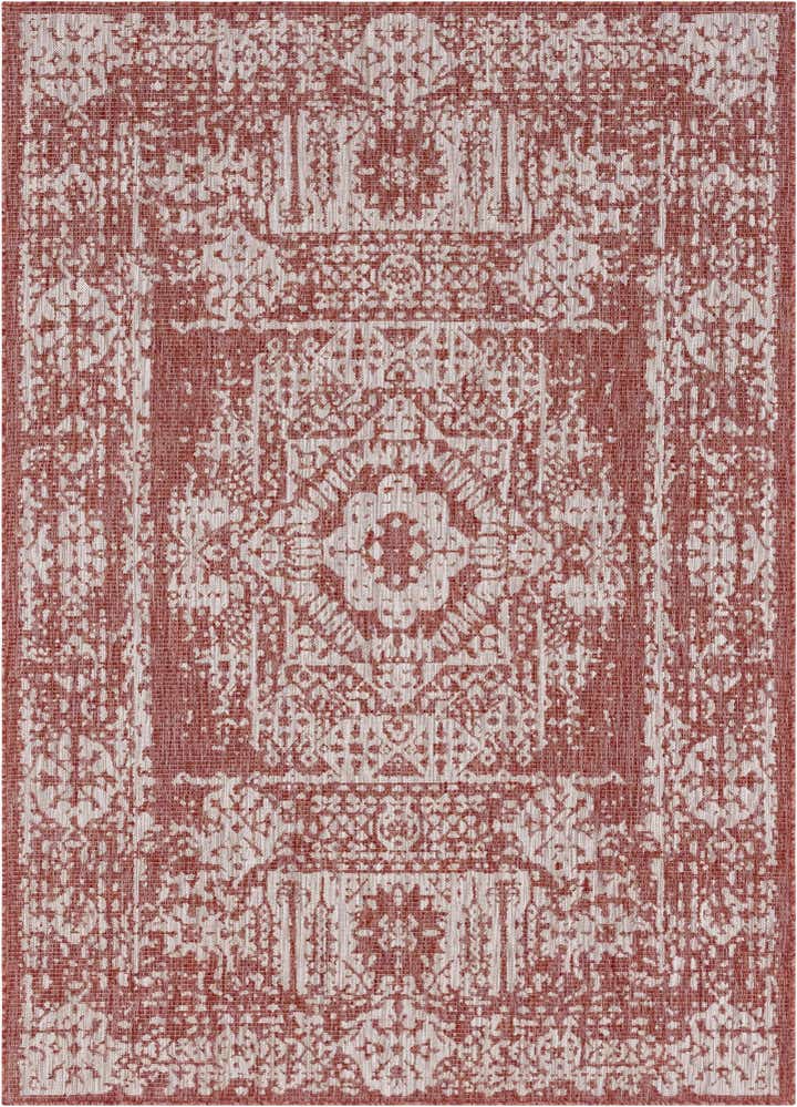 7' x 10' Easy-Clean Traditional Indoor / Outdoor Rug