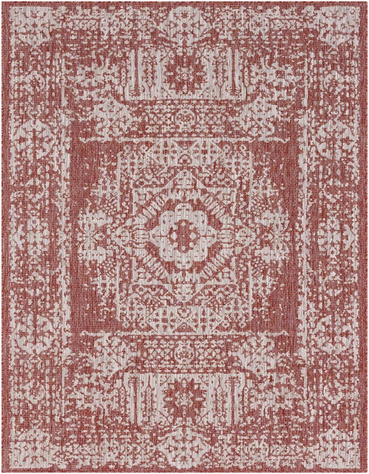 Detail image of 4' x 6' Easy-Clean Traditional Indoor / Outdoor Rug
