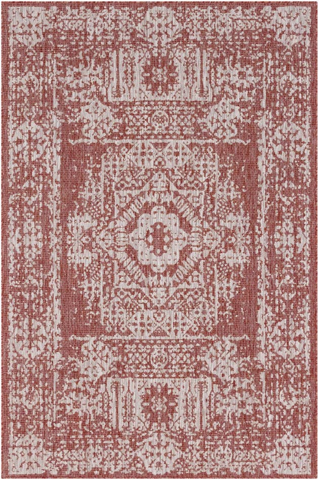 Detail image of 4' x 6' Easy-Clean Traditional Indoor / Outdoor Rug