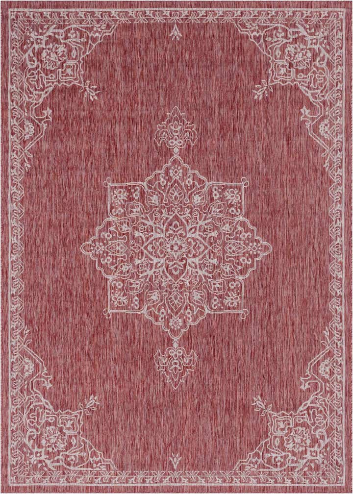 7' x 10' Easy-Clean Traditional Indoor / Outdoor Rug