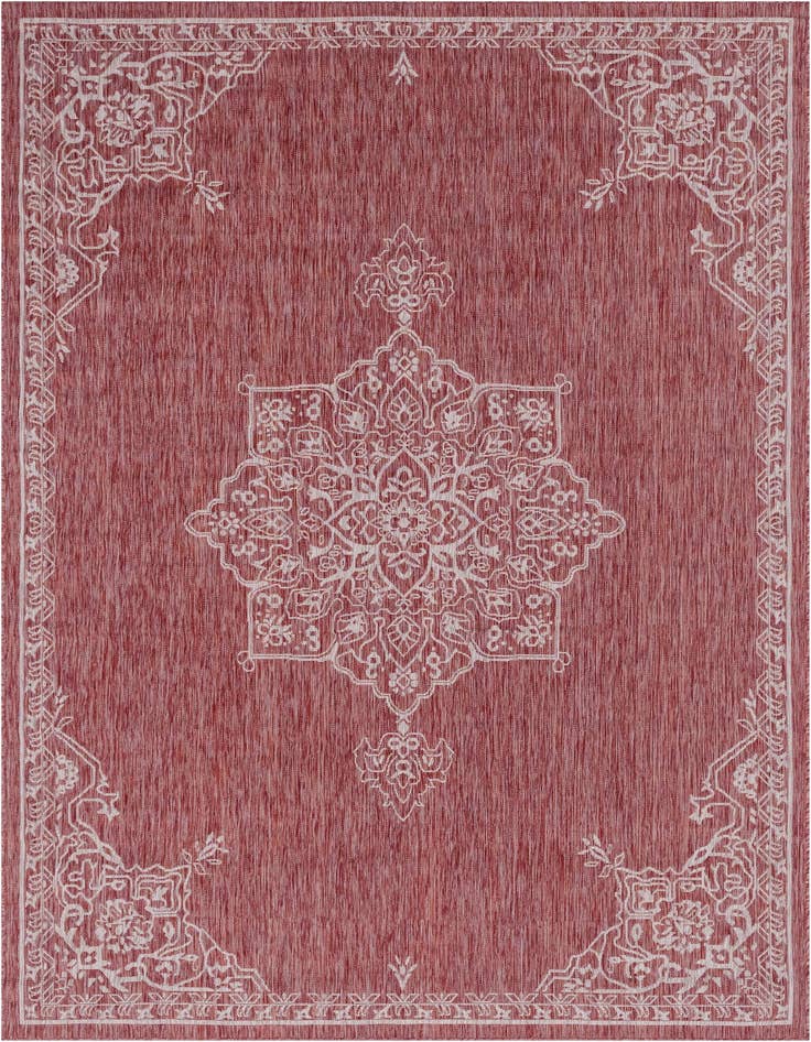 Detail image of 7' x 10' Easy-Clean Traditional Indoor / Outdoor Rug
